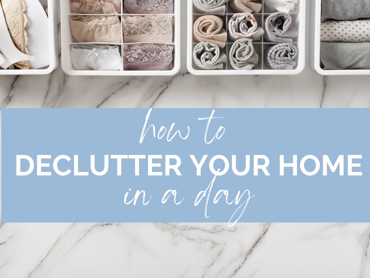 how to declutter your home in a day