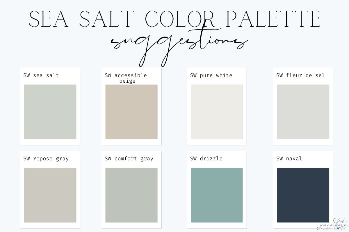 sea salt color palette suggestions