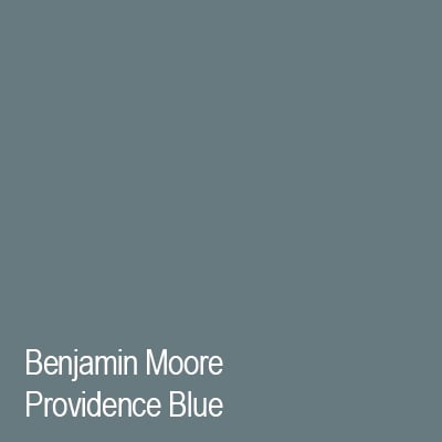swatch of Benjamin Moore Providence Blue