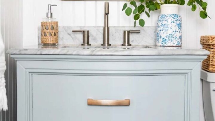 How to Paint Bathroom Cabinets for an Easy Vanity Upgrade