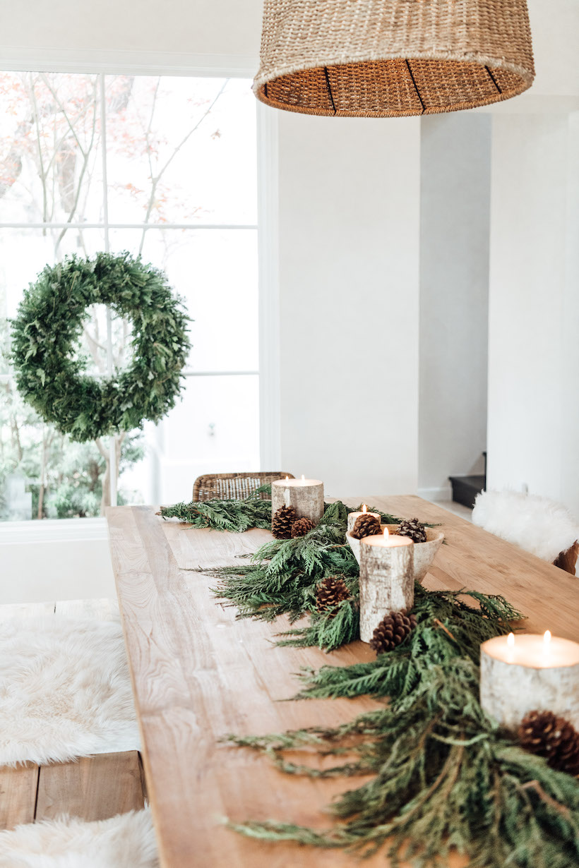 Neutral Kitchen Christmas Decor - Domestically Blissful