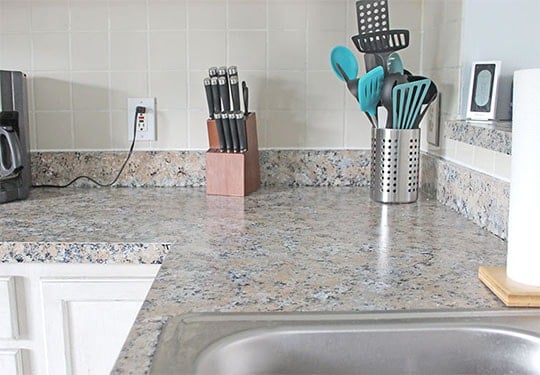 DIY granite kitchen countertop
