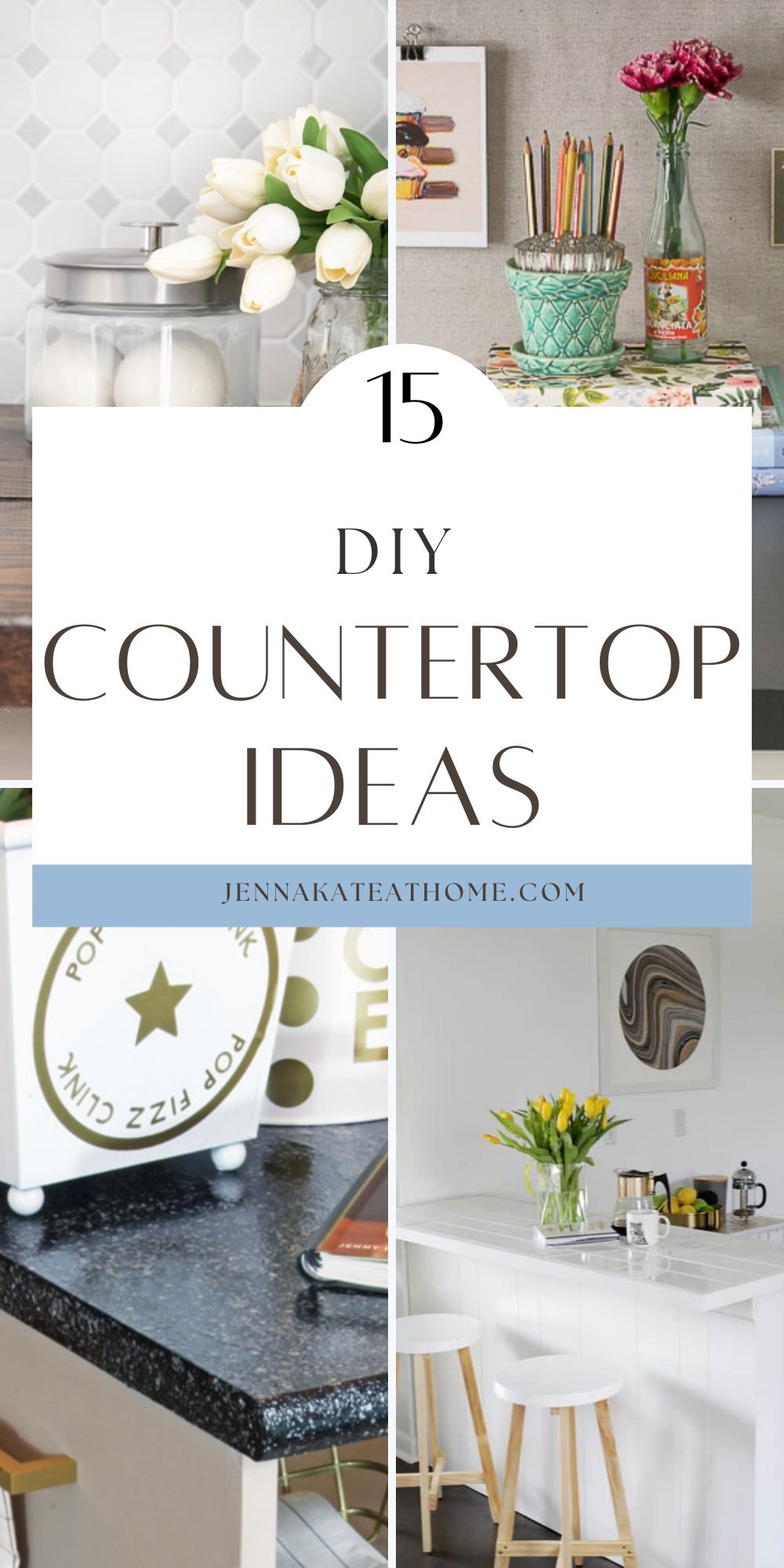 diy countertop ideas pin image