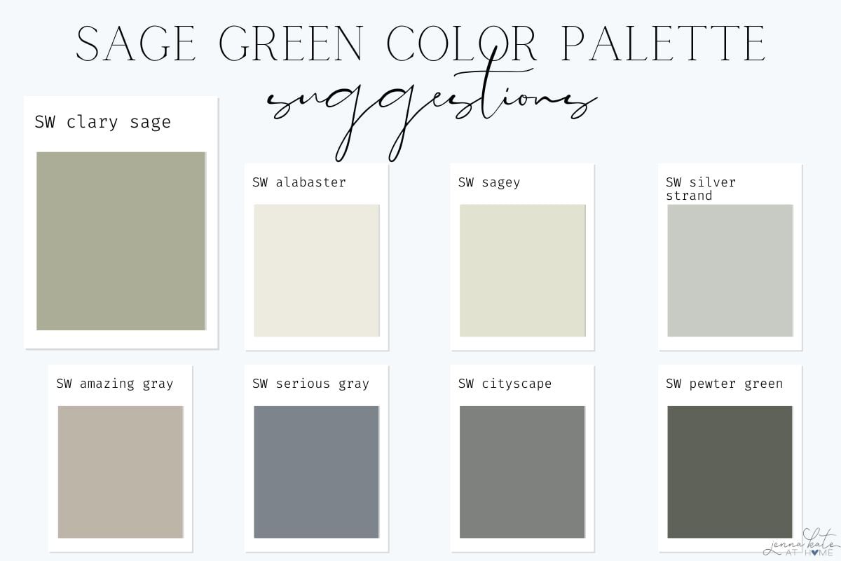 15 Sage Green Paint Colors You'll Love - Jenna Kate at Home