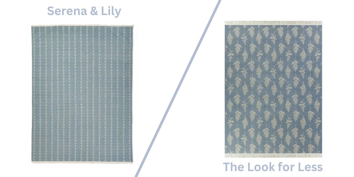 Fairfax rug versus the look for less