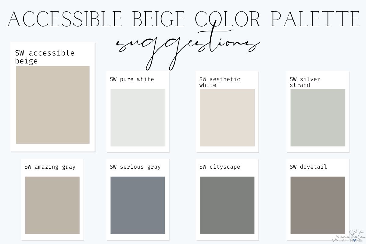 accessible beige whole house color palette