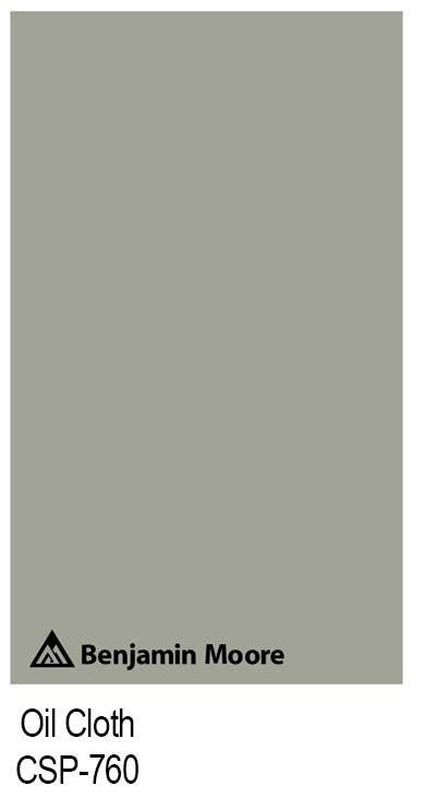 A sample of benjamin moore oil cloth paint color