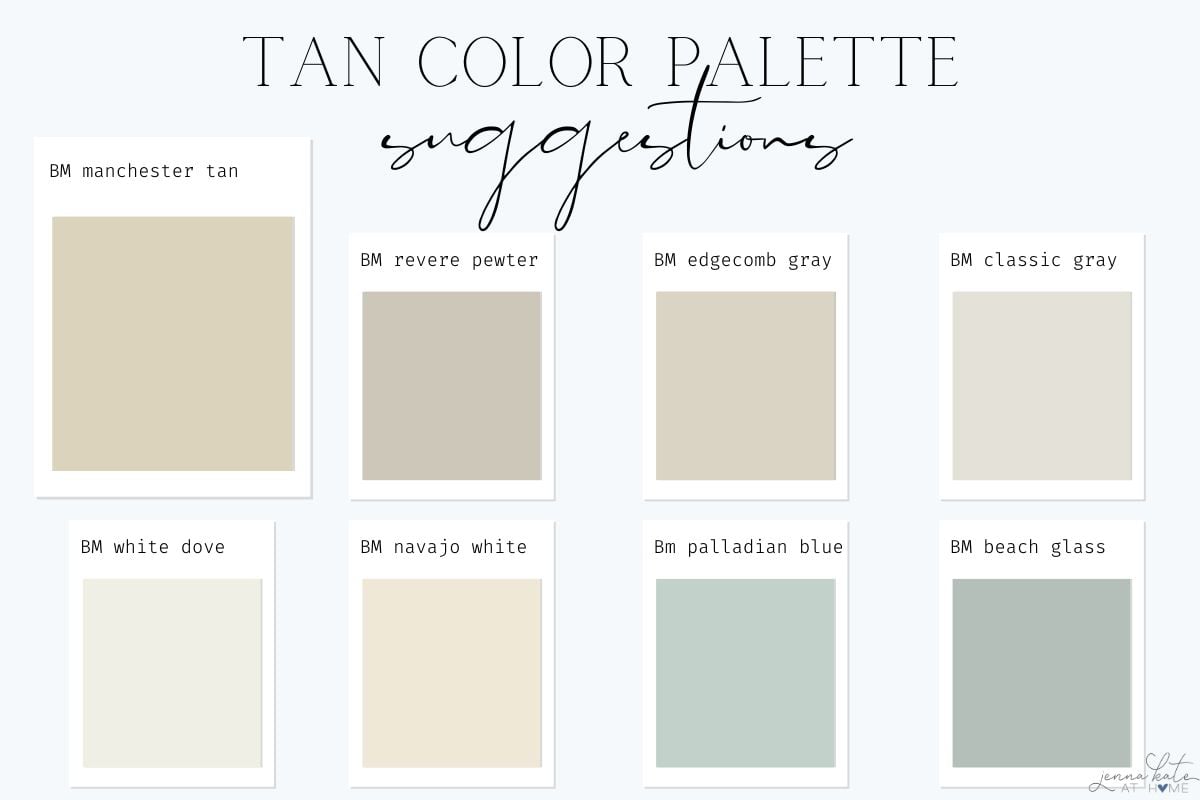 tan color palette suggestions
