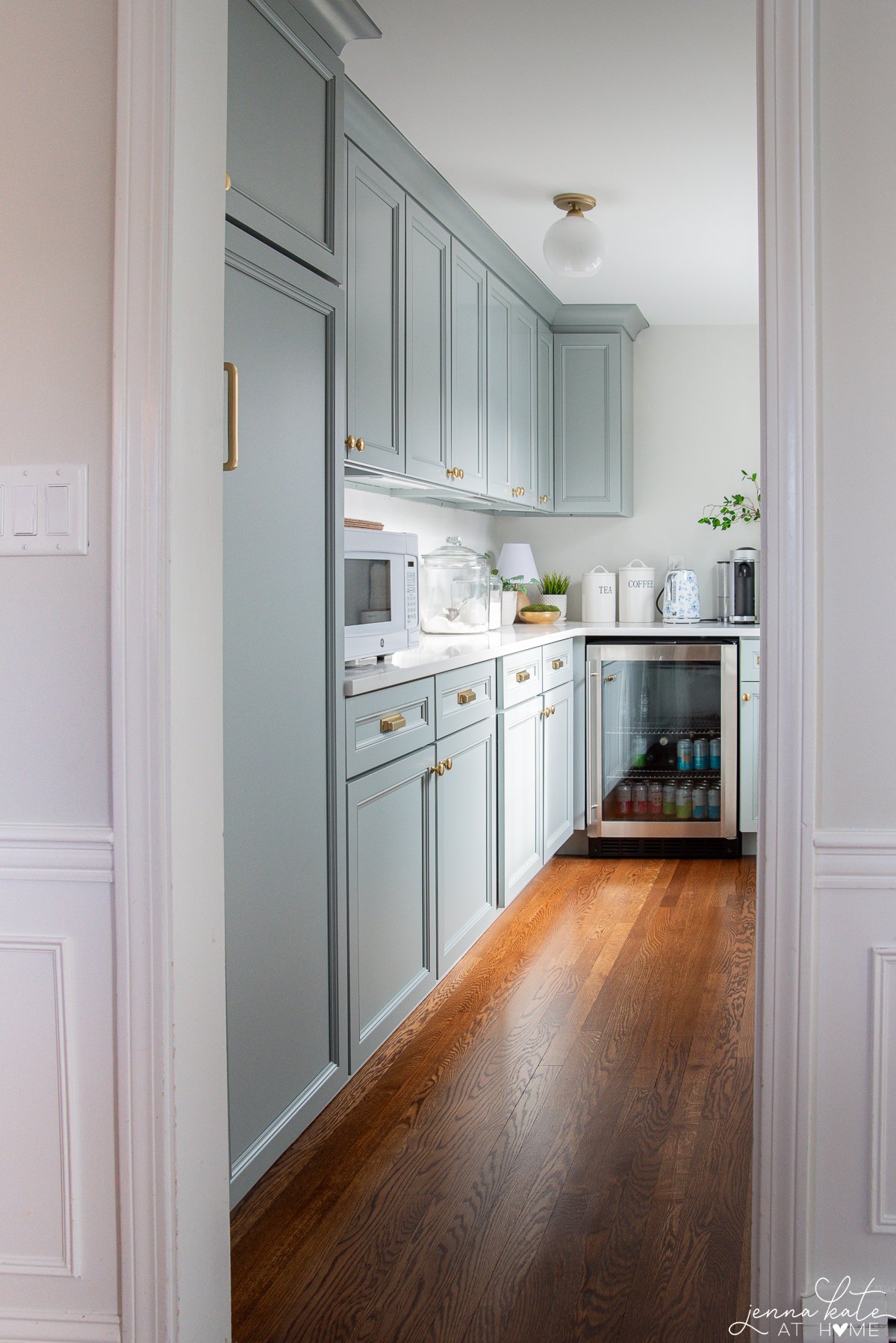 BM boothbay gray cabinets