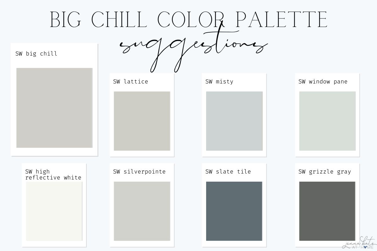 Big Chill coordinating paint colors.
