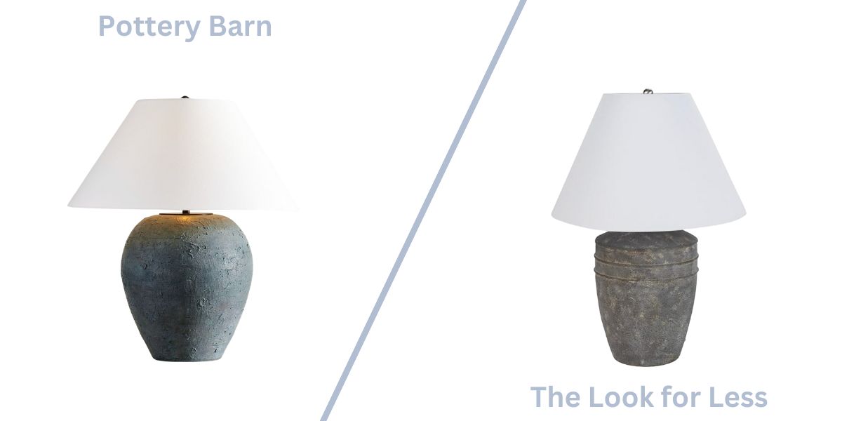 Canyon ceramic lamp vs the look for less version.