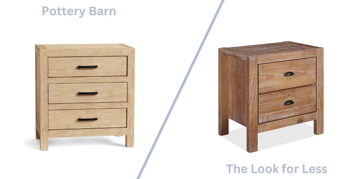 linwood nightstand vs the look for less version.