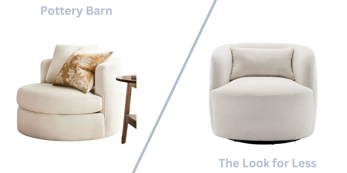 Balboa Swivel chair vs the look for less version.