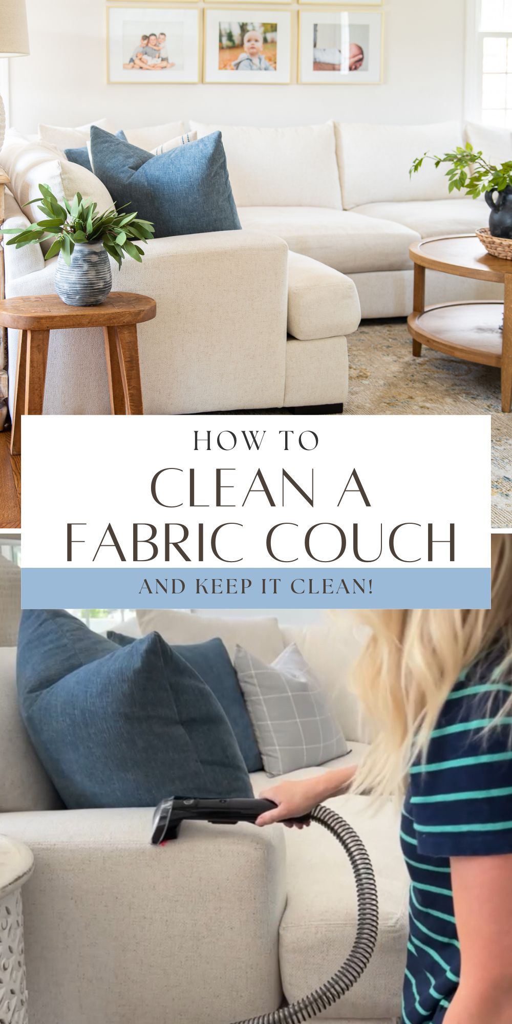 how to clean fabric couch pin