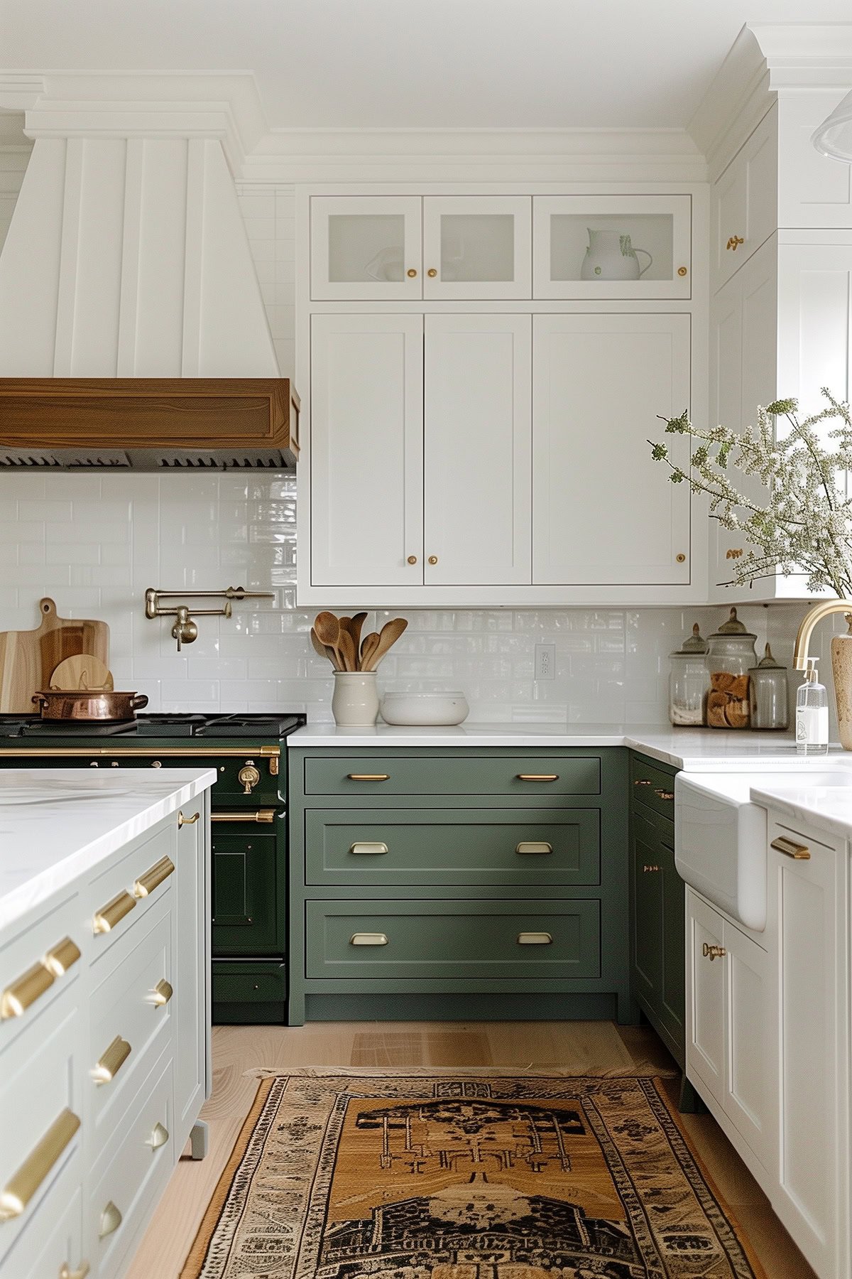 two tone kitchen cabinets.