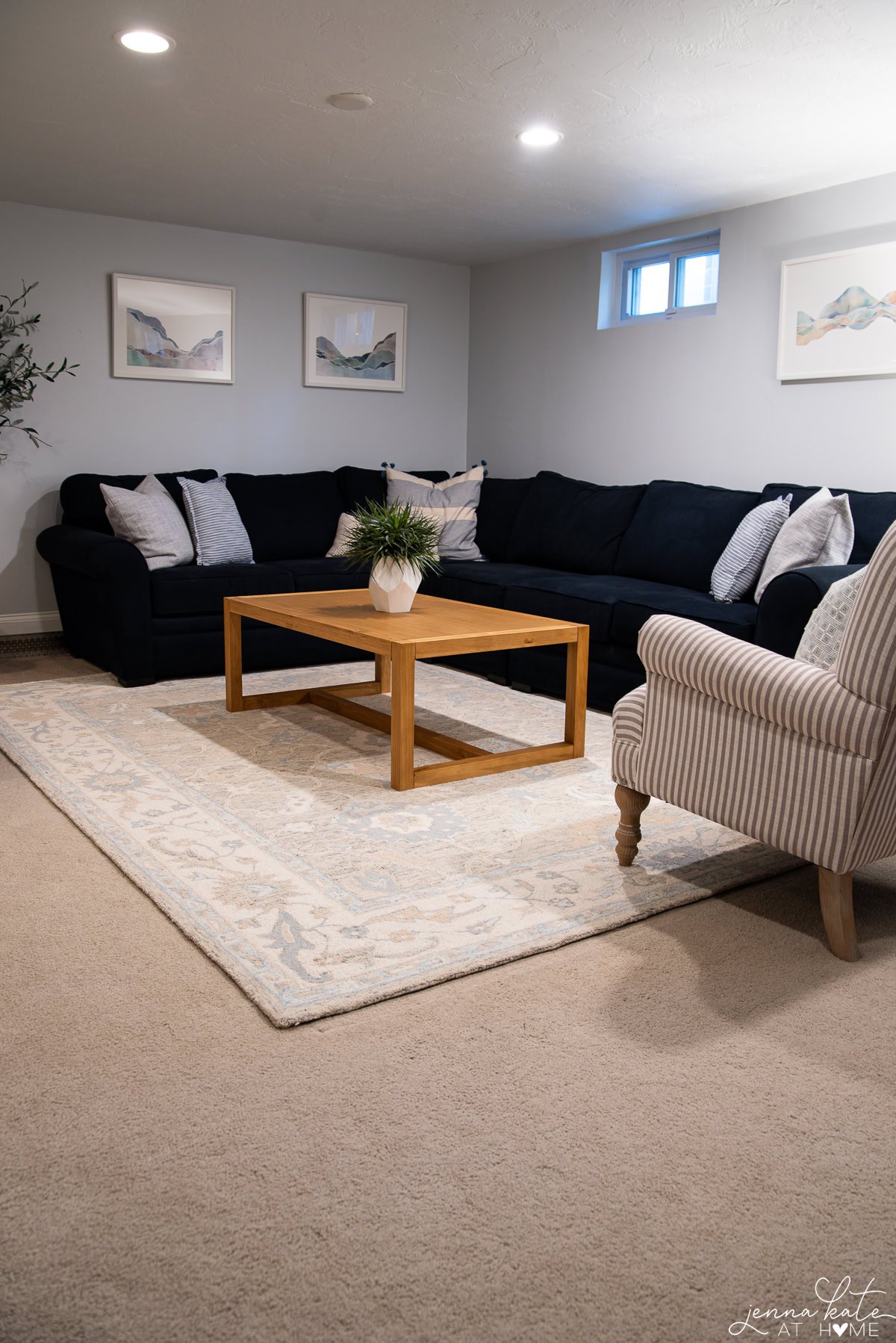 Basement TV Room Refresh